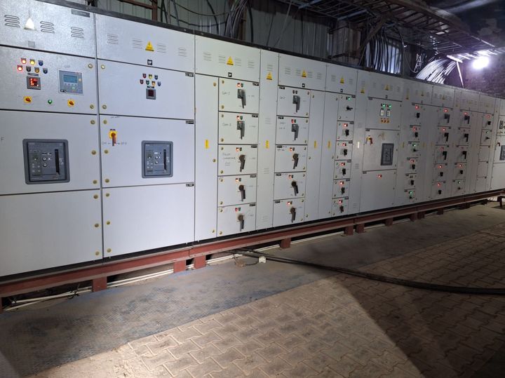 Commissioned PCC panel line-up for a glass manufacturing plant